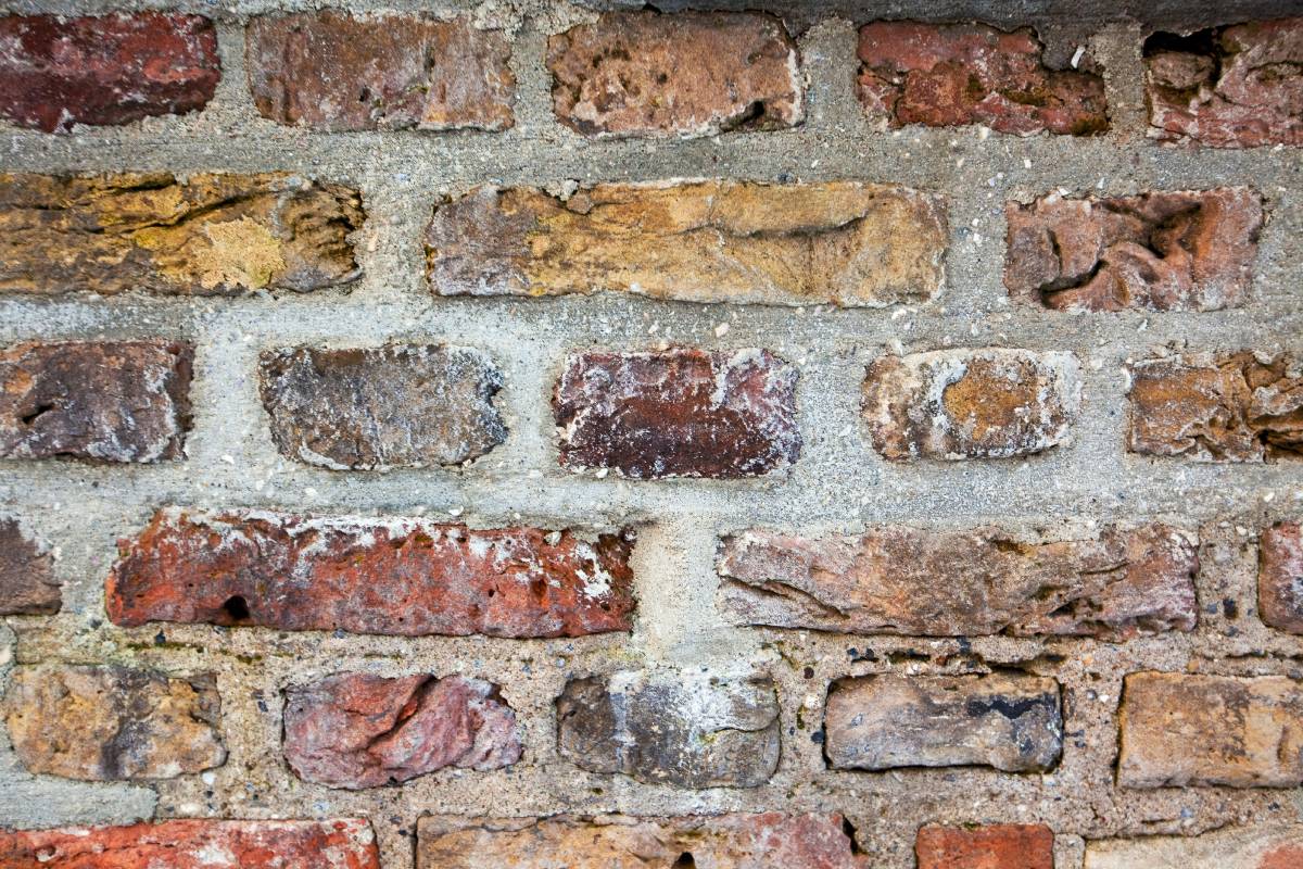 old brick wall background. horizontal shot