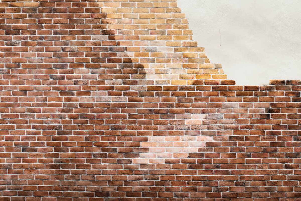 Brown brick wall textured background